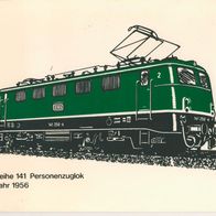 Kunststoffschild Baureihe 141 Personenzuglok Baujahr 1956