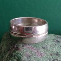 Ring 925 Silber, Bandring, Grösse 16