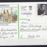 BRD / Bund 1981 Sonderpostkarte Naposta ´81 PSo 6 gelaufen -4-