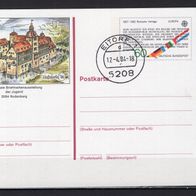 BRD / Bund 1983 Sonderpostkarte Najubria ´83 in Rodenberg PSo 7 gestempelt 17.4.84