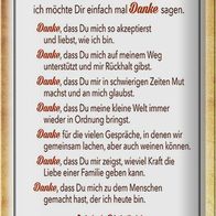 Blechschild Spruch 20x30 cm liebe Mama Ich hab dich lieb Deko Schild