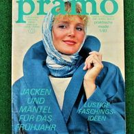 DDR Mode Heft Zeitschrift PRAMO Schnittmuster 1/87 Frühjahr Verlag für die Frau