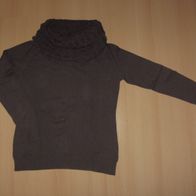 Damen-Strick-Pullover mit Schalkragen bzw. langem Kragen, Laura Lardini, Gr. M