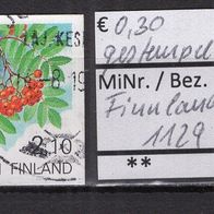 Finnland 1991 Freimarke: Pflanzen MiNr. 1129 gestempelt -8-