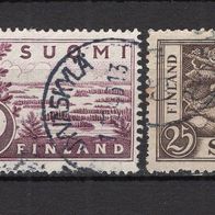 Finnland 1930 Freimarken MiNr. 155 - 157 gestempelt