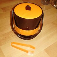 Eiswürfel Kühler orange braun 70- er wie neu