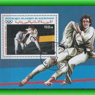 Mauretanien MiNr Block 68 gestempelt, Vorolympiade 1987, Judo (B1LA)