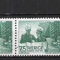 Schweden 1975 Internationales Jahr der Frau MiNr. 892 - 893 postfrisch, inkl. Dl/ Dr