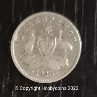 AUS : Australien 3 Pence 1926