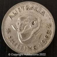 AUS : Australien 1 Shilling Elisabeth II 1963