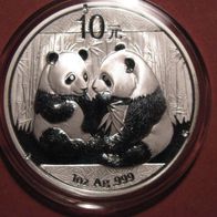 China Panda 2009 10 Yuan 1 oz Silber st
