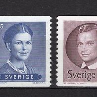 Schweden 1981 Freimarken: König Carl XVI. Gustav, Königin Silvia MiNr. 1149 - 1151 po