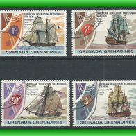 Grenada/ Grenadinen MiNr. 178 - 184 komplett gestempelt, Segelschiffe (4588)