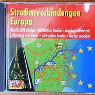 EUROPA Strassen verbindungen 1/2 Million KM ! KARTEN zoom bar ! Unbenutzt ! PC CD ROM