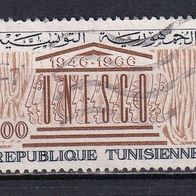 Tunesien, 1966, Mi. 667, UNESCO, 1 Briefm., gest.