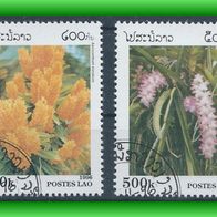 Laos MiNr. 1534 - 1537 gestempelt, Orchideen/ Blumen (4601)