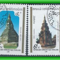 Laos MiNr. 1175 - 1178 gestempelt, Tempel (4611)