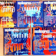 5 CD´s - Musikexpress - Sounds , Nr. 2, 3, 4, 6, + ein Vorläufer ohne Nr. von 1996