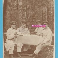 Postkarte Soldatenfoto - 4 Soldaten - offensichtlich Kaiserzeit