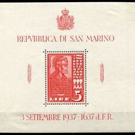 San Marino Michel-Nr. Block 3 Postfrisch