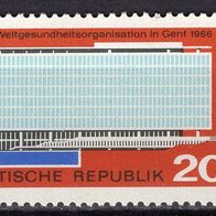 DDR 1966 Einweihung des WHO Gebäudes MiNr. 1178 postfrisch