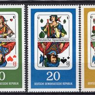 DDR 1967 Deutsche Spielkarten MiNr. 1298 - 1301 postfrisch