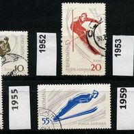 Rumänien Mi. Nr. 1951 + 1952 + 1953 + 1954 + 1955 + 1959 o <