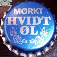 Morkt Hvidt Ol Öl Bier Brauerei Kronkorken aus Dänemark Kronenkorken neu in unbenutzt