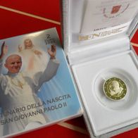 Vatikan 2020 2 Euro Gedenk. Sondermünze PP 100. Geb. Jahr hl. Jo. Paul II.