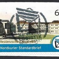 Privatpost, Nordkurier, Residenzschloß Neustrelitz, Wertstufe: 0.63 EUR, gebraucht