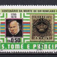 Sao Tome u. Principe, 1980, Mi. 643, Rowland Hill, 1 Briefm., gest.