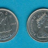 Kanada 10 Cents 1989