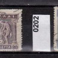 Gr002-Griechenland - Mi. Nr. 197 + 201 + 202 + 203 Hermes und Iris o <