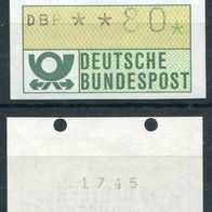 Deutschland Automatenmarke Rollenmarke 0,80 Pf Postfrisch
