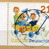 Deutschland Michel-Nr. 3158 Bogenrand Vollstempel auf Briefstück