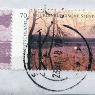Deutschland Michel-Nr. 3341 Bogenrand Vollstempel auf Briefstück