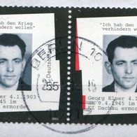 Deutschland Michel-Nr. 2310 Paar Vollstempel auf Briefstück