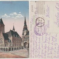 Aachen Verwaltungsgebäude 1917-Feldpost Brief-Stempel-Truppen-Sammelstelle