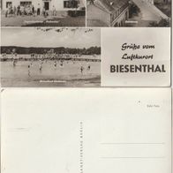 Biesenthal Luftkurort um 1970 Fotokarte Jugendherberge Hellmühle Strandbad