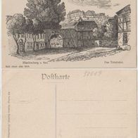 Blankenburg Harz um 1900 Tränketor Kunstkarte nach einem alten Stich