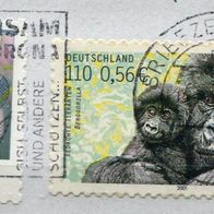 Deutschland Michel-Nr. 2204, 3431 Vollstempel auf Briefstück + Werbestempel