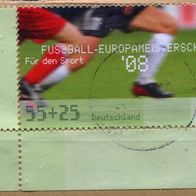 Deutschland Michel-Nr. 2650 Bogeneckrand Vollstempel auf Briefstück