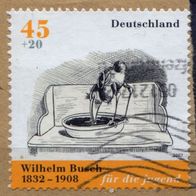 Deutschland Michel-Nr. 2606 gestempelt auf Briefstück
