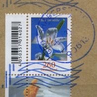 Deutschland Michel-Nr. 3207 Bogeneckrand gestempelt auf Briefstück