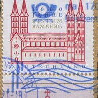 Deutschland Michel-Nr. 2579 Bogenrand gestempelt auf Briefstück