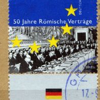 Deutschland Michel-Nr. 2593 Bogenrand gestempelt auf Briefstück