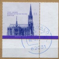 Deutschland Michel-Nr. 2415 Bogeneckrand Vollstempel auf Briefstück