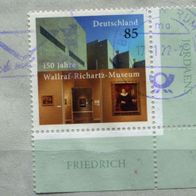 Deutschland Michel-Nr. 2866 Bogeneckrand Vollstempel + Werbestempel auf Briefstück