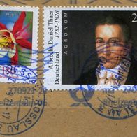 Deutschland Michel-Nr. 2255, 3082 gestempelt auf Briefstück