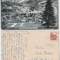 Garmisch Partenkirchen 1966 Ansichtskarte mit Aluminiumfolie Bild, gelaufen mit Marke